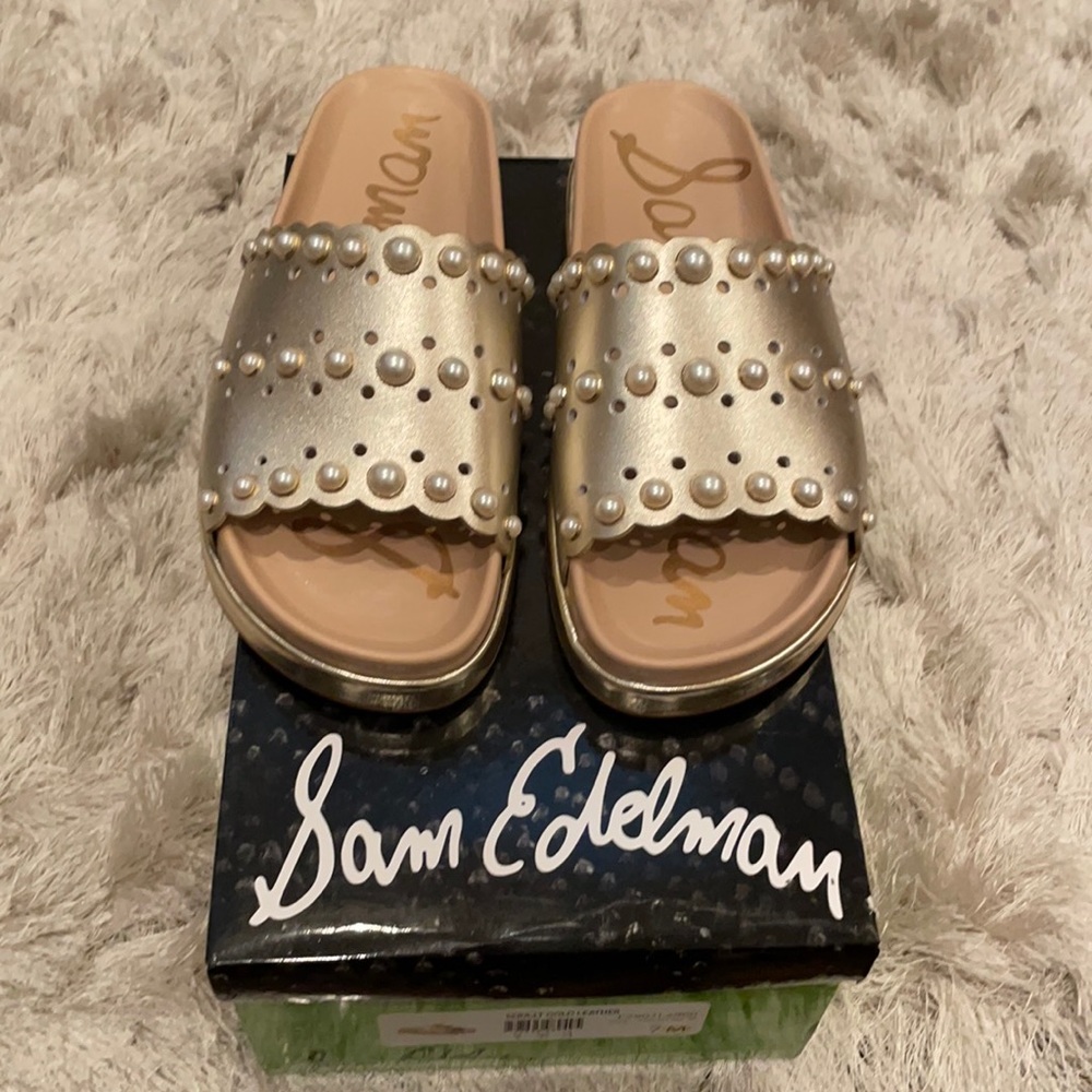 Sam Edelman slides, NEW IN BOX